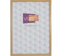 Vivarti Thin Oak Box Picture Photo Frame (20 x 16 Inches) - Portrait or Landscape With Clear Styrene Sheet & Wall Mounted Hook for Pictures, Posters, Certificates