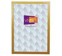 Vivarti Thin Oak Finish Picture Frame, 35 x 50cm - 35 x 50cm Frame - Photo Frame - 35x50 Frame Oak with Clear Styrene Sheet & Wall Mounted Hook - 35 x 50 cm