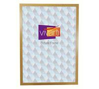 Vivarti Thin Oak Finish Picture Frame, 40 x 50 cm - 40 x 50cm Frame - Photo Frame - 40x50 Frame Oak with Clear Styrene Sheet & Wall Mounted Hook - 40 x 50 cm