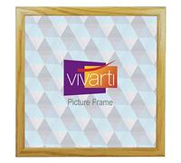 Vivarti Thin Oak Finish Picture Frame, 50 x 50 cm - 50 x 50cm Frame - Photo Frame - 50x50 Frame Oak with Clear Styrene Sheet & Wall Mounted Hook - 50 x 50 cm