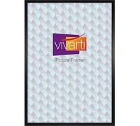Vivarti Thin Satin Black Picture Frame, 36" x 24" - Picture Frames - 36 x 24 Frame - Photo Frame - 36x24 Frame Black with Clear Styrene Sheet & Wall Mounted Hook - 36x24 inch - 24 x 36 Inches