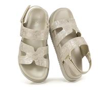 VIVASHOES Women's Chunky Flatform Sandals with Adjustable Slingback Strap - Lightweight Minimalist Summer Sandals for Ladies - Casual Holiday Beach Walking