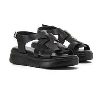 VIVASHOES Women's Lightweight Adjustable Gladiator Sandals - Flatform Small wedge Sandal - Soft Comfort Memory Foam Innersoles - True to Size Good for Wide Fit - Comfortable Summer Shoes - Black 4