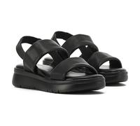 VIVASHOES Women's Lightweight Elasticated Strap Sandals - Flatform Small wedge Sandal - Soft Comfort Memory Foam Innersoles - True to Size Good for Wide Fit - Comfortable Summer Shoes - Black 8