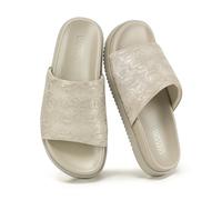 VIVASHOES Women's Slip On Slide Sandals - Wide Band Flatform Sandals for Ladies - Lightweight Minimalist Summer Sandals for Casual Holiday Beach Walking