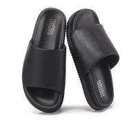 VIVASHOES Women's Slip On Slide Sandals - Wide Band Flatform Sandals for Ladies - Lightweight Minimalist Summer Sandals for Casual Holiday Beach Walking