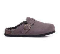 VIVASHOES Women's Suede Slip-On Buckle Clog - Classic Closed-Toe Mule with Adjustable Strap, Cork Footbed & Rubber Outsole - Effortless Comfort for Cozy Days, Lounging & Everyday Living - Mocha 3