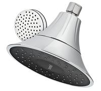 VivaSpring FSHCB-25 Filtered Shower Head in Chrome Finish with Obsidian face and Wide Rain Spray | for Softer Skin and Hair | 6 Month Filter FF-15 | Certified Filtration