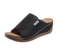 VivaStep Sandals, Ergonomic & Non-Slip Sandals for Pain Relief. Ergonomic Sandal for Women with Open Orthopedic Toes (Black, Adult, Women, 6, Numeric, UK Footwear Size System, Medium)