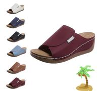 VivaStep Sandals - Vivastep Women's Orthopedic Comfort Sandals, Ergonomic & Non-Slip Sandal for Pain Relief (Wine Red,6)