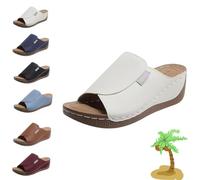 VivaStep Sandals - Vivastep Women's Orthopedic Comfort Sandals, Ergonomic & Non-Slip Sandal for Pain Relief (White,9)
