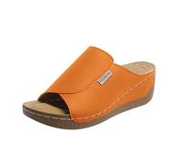 VivaStep Women's Orthopedic Sandals, Ergonomic, Non-Slip, Open Toe, Arch Support, S-3XL#M Orange