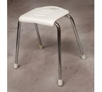 Vivawell Bath Seat Stool White TÜV Certified Safety Swiss Design 130KG