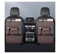 VIVAZYQ Car Seat Back Organizer For Audi R8 II LMS, Premium Flannel Storage Organizer with Tissue Pocket, 2 Cup Holders & Multi Pockets(Advanced grey,Two Storage)
