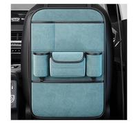VIVAZYQ Car Seat Back Organizer For BYD Dolphin Surf 2025, 2026, Premium Flannel Storage Organizer with Tissue Pocket, 2 Cup Holders & Multi Pockets, Car Accessories(Luxury Brown,Two Storage)
