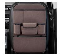 VIVAZYQ Car Seat Back Organizer For Mini R56 Cooper 2006-2013, Premium Flannel Storage Organizer with Tissue Pocket, 2 Cup Holders & Multi Pockets(Advanced grey,One storage)
