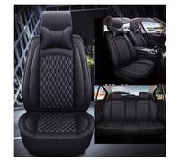 VIVAZYQ Leather Car Seat Covers Fit for Nissan Juke 2019 2020 2021 2022 2023 2024, 5 Seats Comfortable Non-Slip Seat Covers, Nappa Leather Sport Seat Cover, Car Seat Cover Full Set(Black+Headrest)