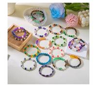VIVAZYTGH Natural Stone Wealth Lucky Bracelet for Women Men Classic Handmade Beaded Health Money Anxiety Reduction Bracelet Jewelry Gifts(18cm_BR24Y0578-2)