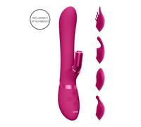 Vive Chou Dual-Action Interchangeable Rabbit Vibrator Pink