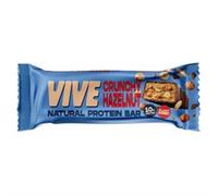 Vive Vegan Hazelnut Protein Bar - High Protein Chocolate Coated, Plant-Based, Dairy-Free Snack - Pack of 12