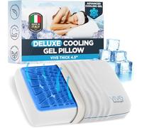 Technogel Vive® Deluxe Cooling Gel Pillow - Ergonomic Memory Foam Pillow with Advanced Cooling Technology - Ideal for Side and Back Sleepers (Vive Thick)