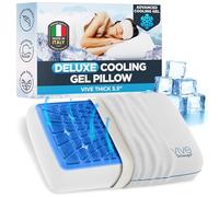 Technogel Vive® Deluxe Cooling Gel Pillow - Ergonomic Memory Foam Pillow with Advanced Cooling Technology - Ideal for Side and Back Sleepers (Vive Thick)