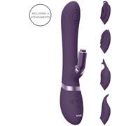 Vive Etsu Interchangeable Rabbit Vibrator Purple