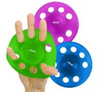 Vive Hand Exercise Balls for Arthritis - Squeeze Ball Finger Strengthener and Hand Exerciser Kit - Grip Extension for Musicians, Carpal Tunnel, Forearm Strength, Egg Set, Stress, Muscle, Fitness