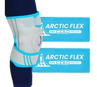 Vive Knee Ice Wrap - Hot Therapy Brace - Gel Packs for Arthritis, Surgery and Workout Pain Relief - Reusable Cooling Support - Flexible Compression for Men, Women, Swelling, Injury and Sprains