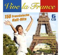 VIVE LA FRANCE-150 FRANZÖSISCHE KULT-HITS 6 CD NEW
