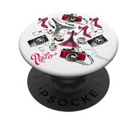 Vive La France - I Love Paris Fashion Style Graphic Design PopSockets Adhesive PopGrip