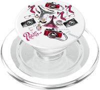 Vive La France - I Love Paris Fashion Style Graphic Design PopSockets PopGrip for MagSafe