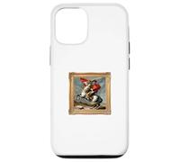 Vive La Frenchie as Napoleon Crossing the Alps Art Mashup Case for iPhone 12/12 Pro