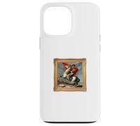 Vive La Frenchie as Napoleon Crossing the Alps Art Mashup Case for iPhone 13 Pro Max