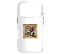 Vive La Frenchie as Napoleon Crossing the Alps Art Mashup Case for iPhone 17 Pro