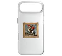 Vive La Frenchie as Napoleon Crossing the Alps Art Mashup Case for iPhone Air