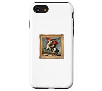 Vive La Frenchie as Napoleon Crossing the Alps Art Mashup Case for iPhone SE (2020) / 7/8