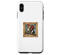 Vive La Frenchie as Napoleon Crossing the Alps Art Mashup Case for iPhone XS Max