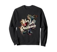 Vive La Résistance, Floral Feminist Sweatshirt