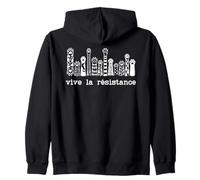 Vive La Resistance Protest Sign,Resist Cat Paw Womens Rights Zip Hoodie