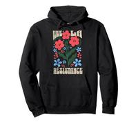 Vive La Résistance - Subtle Floral Resist Pullover Hoodie