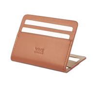 Vive London 100% Leather Credit Card Holder - RFID Blocking Slim Wallets for Men - Magnetic Closure Bifold Card Wallet Men with 8 Card Holder & Cash Slots - Minimalist Wallet with Elite Gift Box