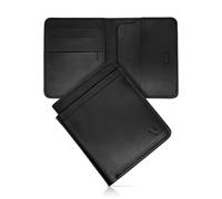 Vive London RFID Blocking Genuine Leather Wallets for Men - Handmade Slim Bifold Mens Wallet with 7 Card Holder, 1 Cash Slot & Magnetic Coin Pocket - Minimalist Wallets for Men UK with Elite Gift Box
