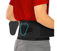 Vive Lower Back Support Brace for Men & Women - Dual Adjustable Lumbar Belt for Heavy Lifting, Herniated Disc, Sciatica, Scoliosis, & Thoracic Pain Relief - Compression Posture Device for Work or Home
