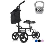 Vive Mobility Knee Walker - Steerable Scooter for Broken Leg, Foot, Ankle Injuries - Kneeling Quad Roller Cart - Orthopedic Seat Pad for Adult and Elderly Medical Mobility - 4 Wheel Crutch