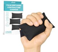 Vive Palm Grip Protector - Hand Contracture Cushions (3 Levels) - Hand and Finger Squeeze Bags for Elderly, Stroke Rehab, Arthritis, Skin Breakdown, Exercise, and Strength - Sized for Men/Women