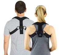 Vive Posture Corrector Brace - Spinal Support for Back, Upper Neck, Shoulder - Physical Therapy for Men and Women Under Clothes Hunchback Straightener Device Improves Bad Slouch