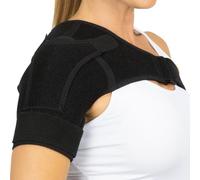 Vive Shoulder Stability Brace - Injury Recovery Compression Support Sleeve - for Rotator Cuff Injuries, Arthritis, Sprain, Dislocation, PT - Targeted Inflammation Pain Relief (Black, Small)