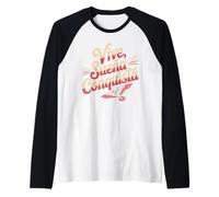 Vive Sueña Conquista Spanish Motivational Quote Design Raglan Baseball Tee