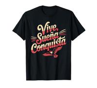 Vive Sueña Conquista Spanish Motivational Quote Design T-Shirt